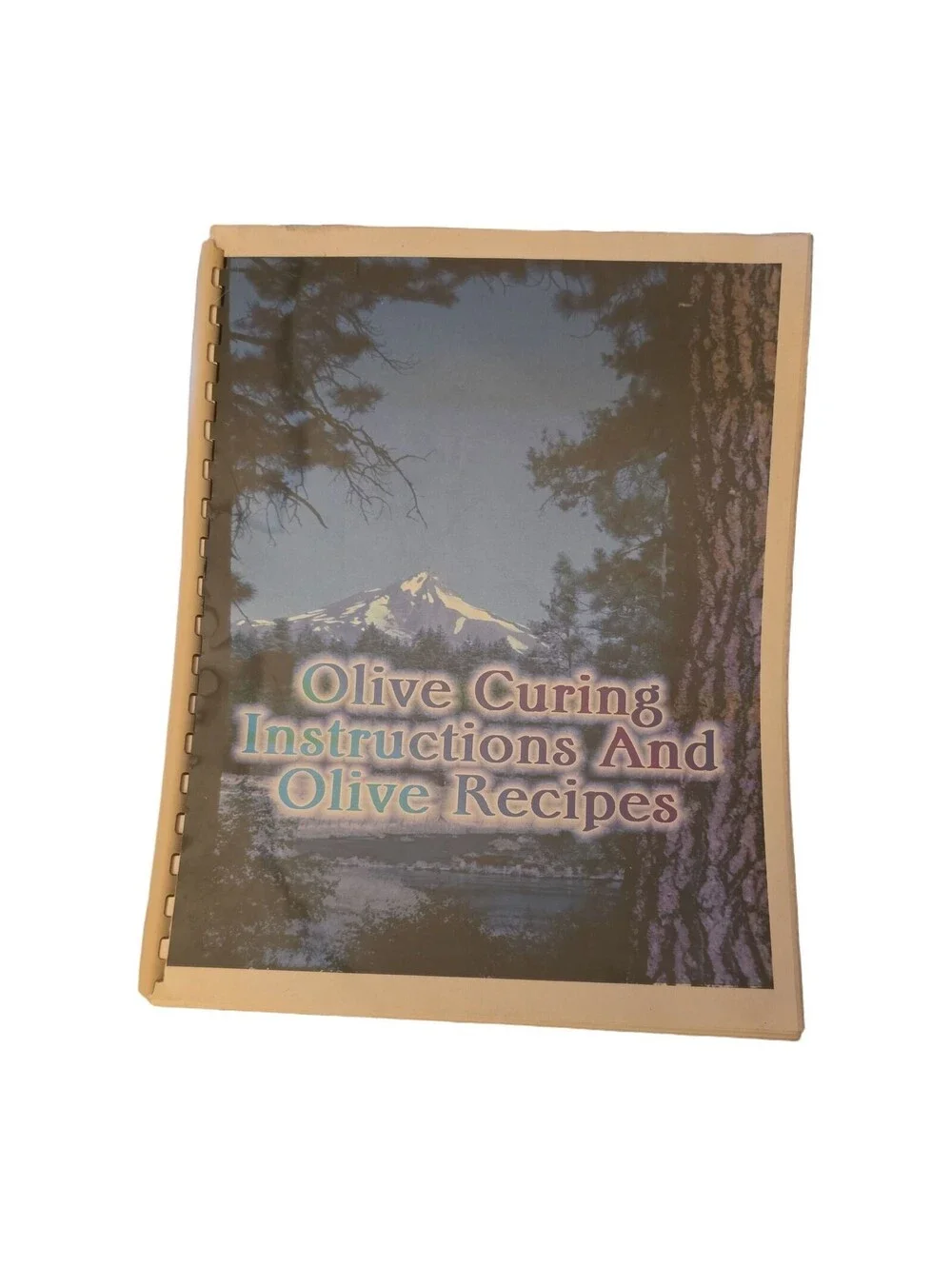 Olive Curing Instructions & Olive Recipes Comb-Bound Booklet - Used